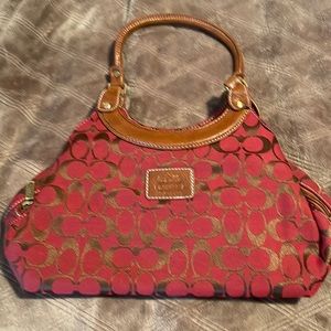 Coach purse Red medium size bag